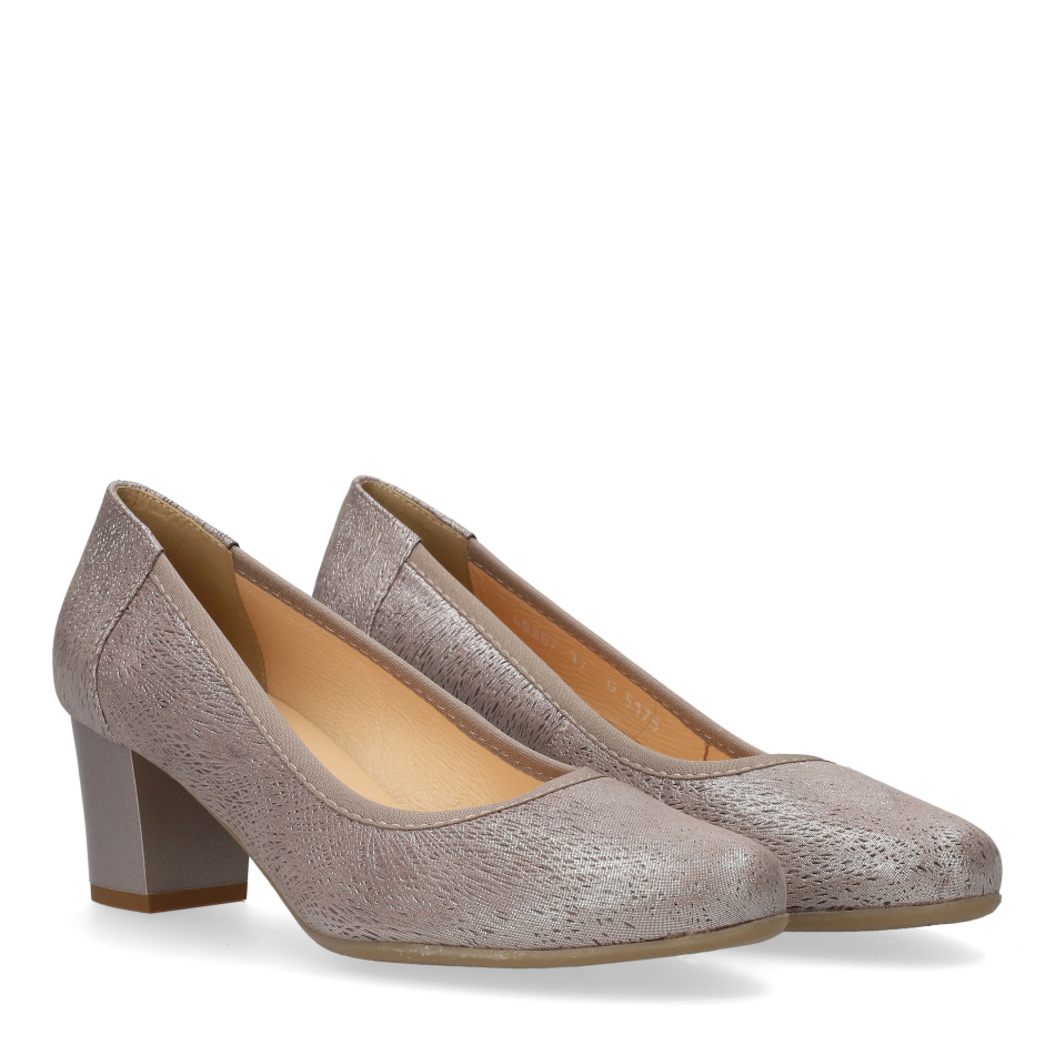  Cappuccino leather pumps 5175 Bioeco by Arka