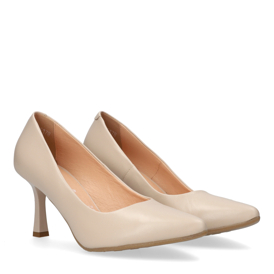  Pearl Leather Pumps 6178 Bioeco by Arka