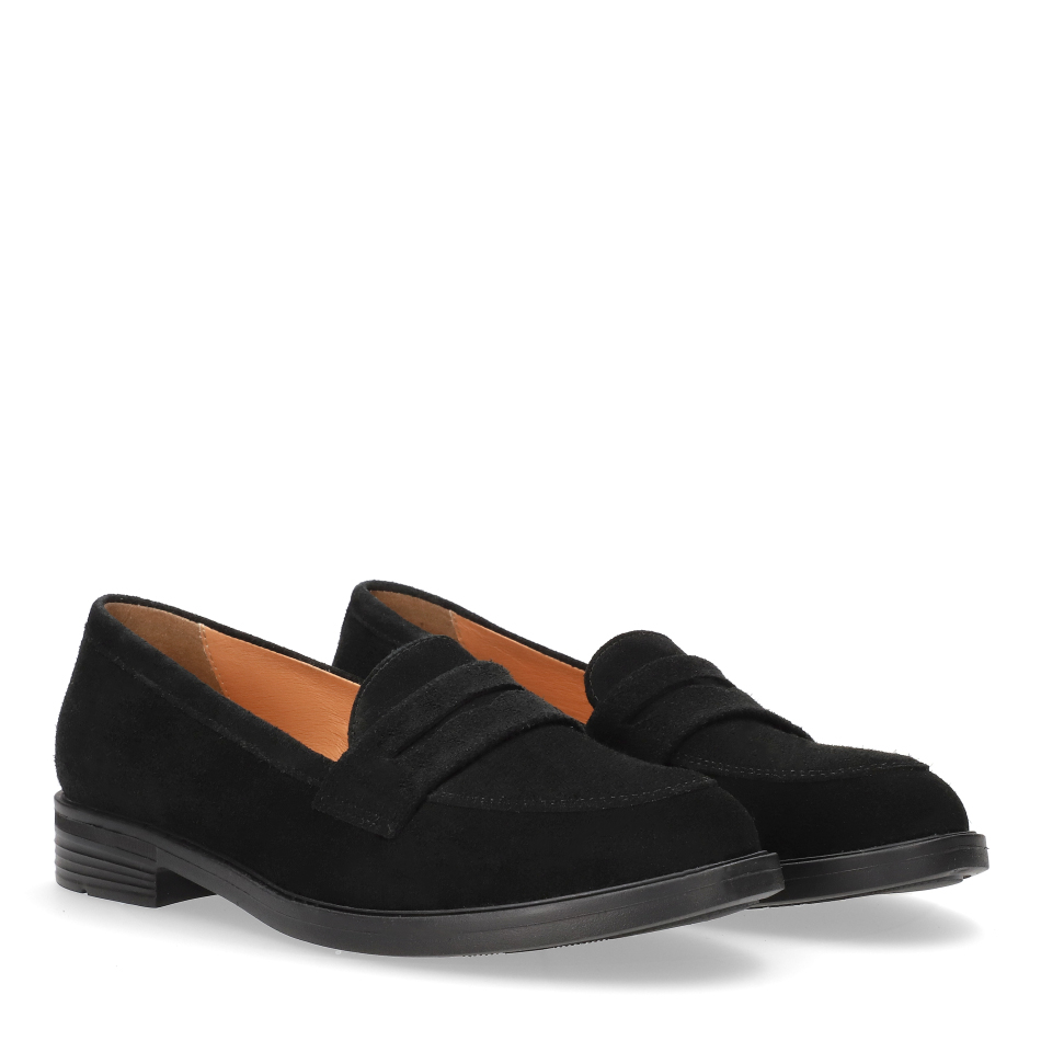  Black Suede Loafers 6583 Bioeco by Arka