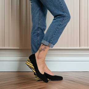  Czarne zamszowe czółenka 5988 Bioeco by Arka