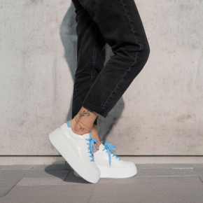  Białe sneakersy skórzane 6496 Bioeco by Arka