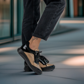  Czarno złote buty sportowe 6719 Bioeco by Arka