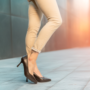  Czekoladowe czółenka skórzane 1014 Bioeco by Arka