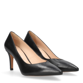  Czarne skórzane czółenka 1017 Bioeco by Arka