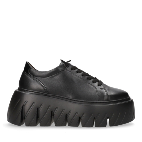  Czarne skórzane sneakersy 1018 Bioeco by Arka