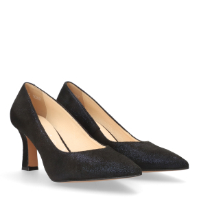  Granatowe skórzane czółenka 1028 Bioeco by Arka