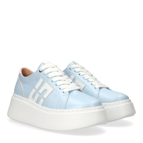  Niebieskie skórzane sneakersy 1032 Bioeco by Arka