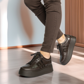  Brązowe skórzane sneakersy 1032 Bioeco by Arka