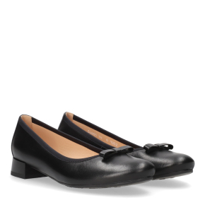  Czarne skórzane baleriny 1052 Bioeco by Arka