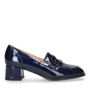  Granatowe lakierowane półbuty 1108 Bioeco by Arka