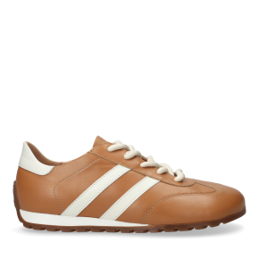  Beżowe skórzane buty sportowe 1121 Bioeco by Arka