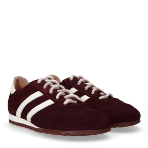  Bordowe nubukowe sneakersy barefoot 1121 Bioeco by Arka