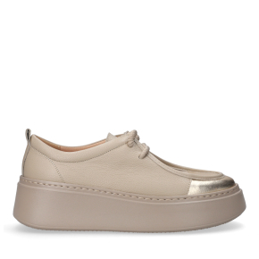  Beżowo-złote sneakersy skórzane 1177 Bioeco by Arka