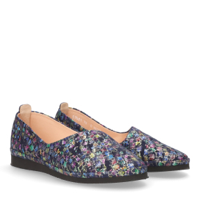  Kolorowe skórzane baleriny 6028 Bioeco by Arka