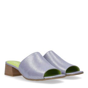  Niebieskie skórzane klapki 4240 Bioeco by Arka