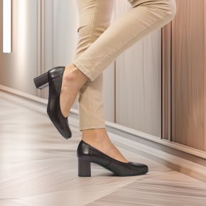  Brązowe skórzane czółenka 5755 Bioeco by Arka