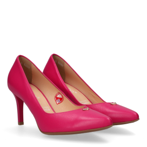  Różowe skórzane czółenka 6608 Bioeco by Arka