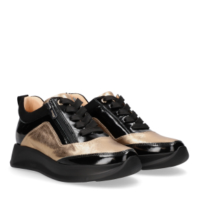  Czarno złote buty sportowe 6719 Bioeco by Arka
