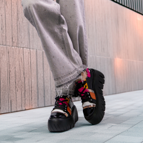  Kolorowe skórzane sneakrsy 6747 Bioeco by Arka