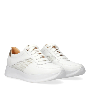  Białe skórzane buty sportowe 6789 Bioeco by Arka