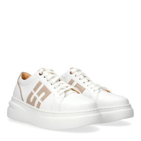  Białe skórzane sneakersy 6898 Bioeco by Arka