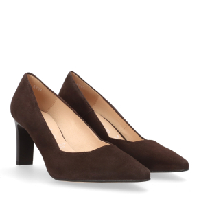  Brązowe welurowe czółenka 6987 Bioeco by Arka