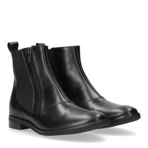  Czarne skórzane botki 7736 bioeco by Arka