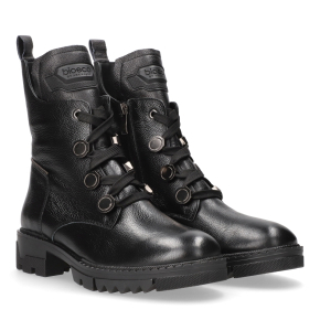  Czarne skórzane botki 7914 Bioeco by Arka