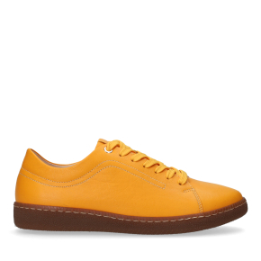  Żółte skórzane sneakersy 6882 Bioeco by Arka