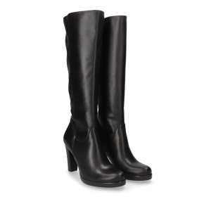  Czarne skórzane kozaki 7450 Bioeco by Arka