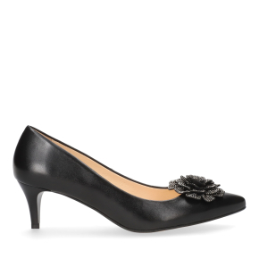 Czarne skórzane czółenka 1015 Bioeco by Arka