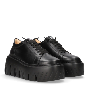 Czarne skórzane sneakersy 1018 Bioeco by Arka