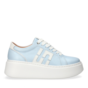 Niebieskie skórzane sneakersy 1032 Bioeco by Arka