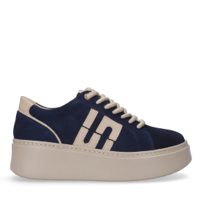 Granatowe zamszowe sneakersy 1032 Bioeco by Arka