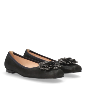 Czarne skórzane baleriny 1133 Bioeco by Arka