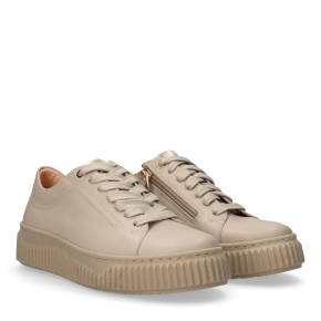 Beżowe sneakersy skórzane 1181 Bioeco by Arka