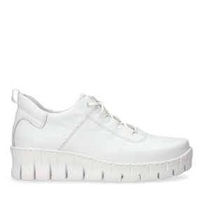 Białe skórzane buty sportowe 1215 Bioeco by Arka