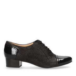 Czarne skórzane półbuty 1370 Bioeco by Arka