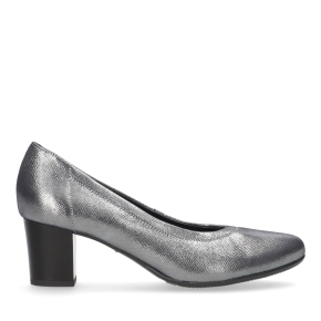 Black leather pumps 5522 Bioeco by Arka