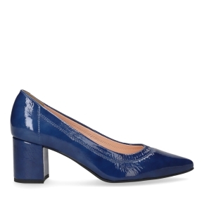 Navy patent leather pumps 5841 Bioeco by Arka