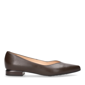 Brązowe skórzane baleriny 6092 Bioeco by Arka