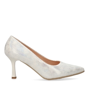 White Leather Pumps 6178 Bioeco by Arka