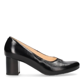 Black leather pumps 6192 Bioeco by Arka