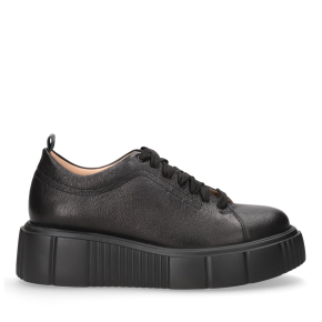 Czarne skórzane sneakersy 6313 Bioeco by Arka