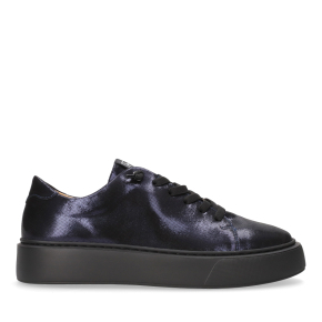 Granatowe skórzane buty sportowe 6456 Bioeco by Arka