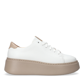 Białe skórzane sneakersy 6496 Bioeco by Arka