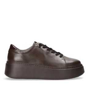 Brązowe skórzane sneakersy 6496 Bioeco by Arka