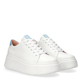 Białe sneakersy skórzane 6496 Bioeco by Arka
