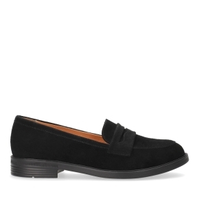 Black Suede Loafers 6583 Bioeco by Arka