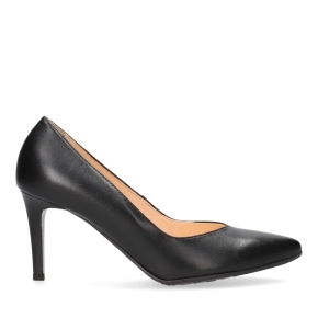 Black leather pumps 6615 Bioeco by Arka